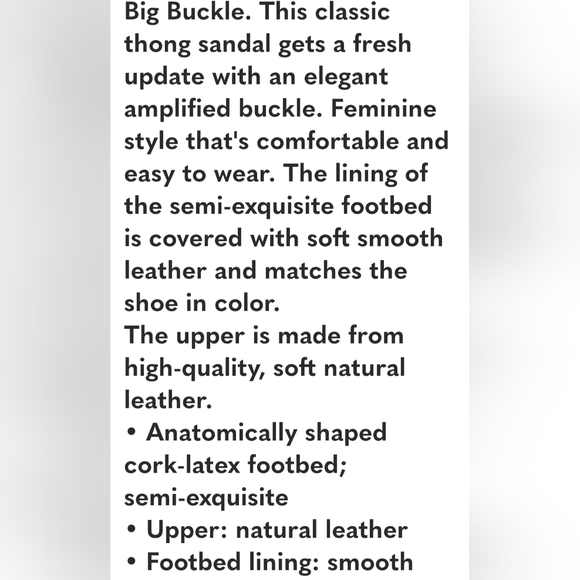 Birkenstock Gizeh Big Buckle White Leather women sandals - Picture 3 of 7